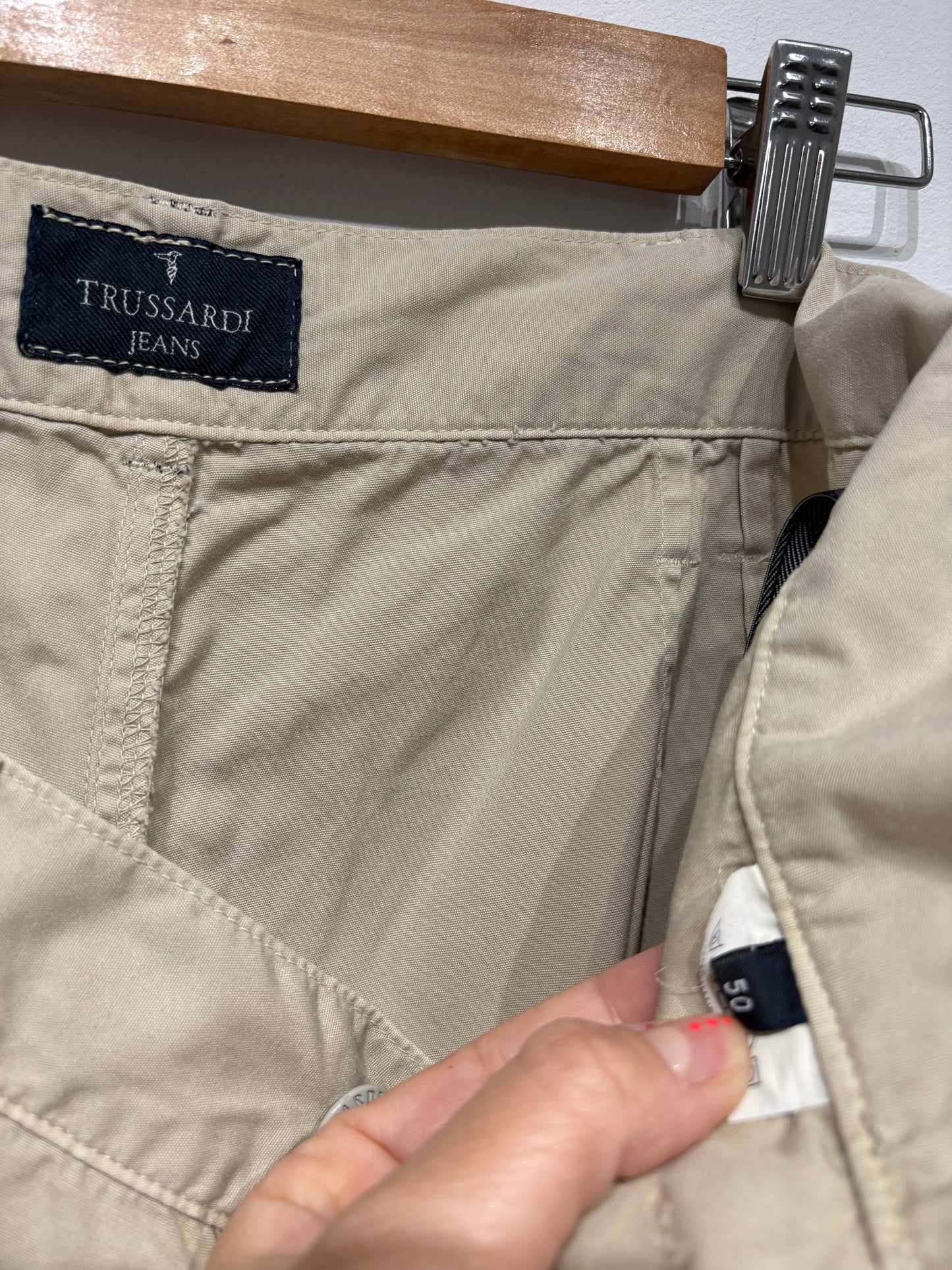 Bermuda color beige Trussardi Jeans