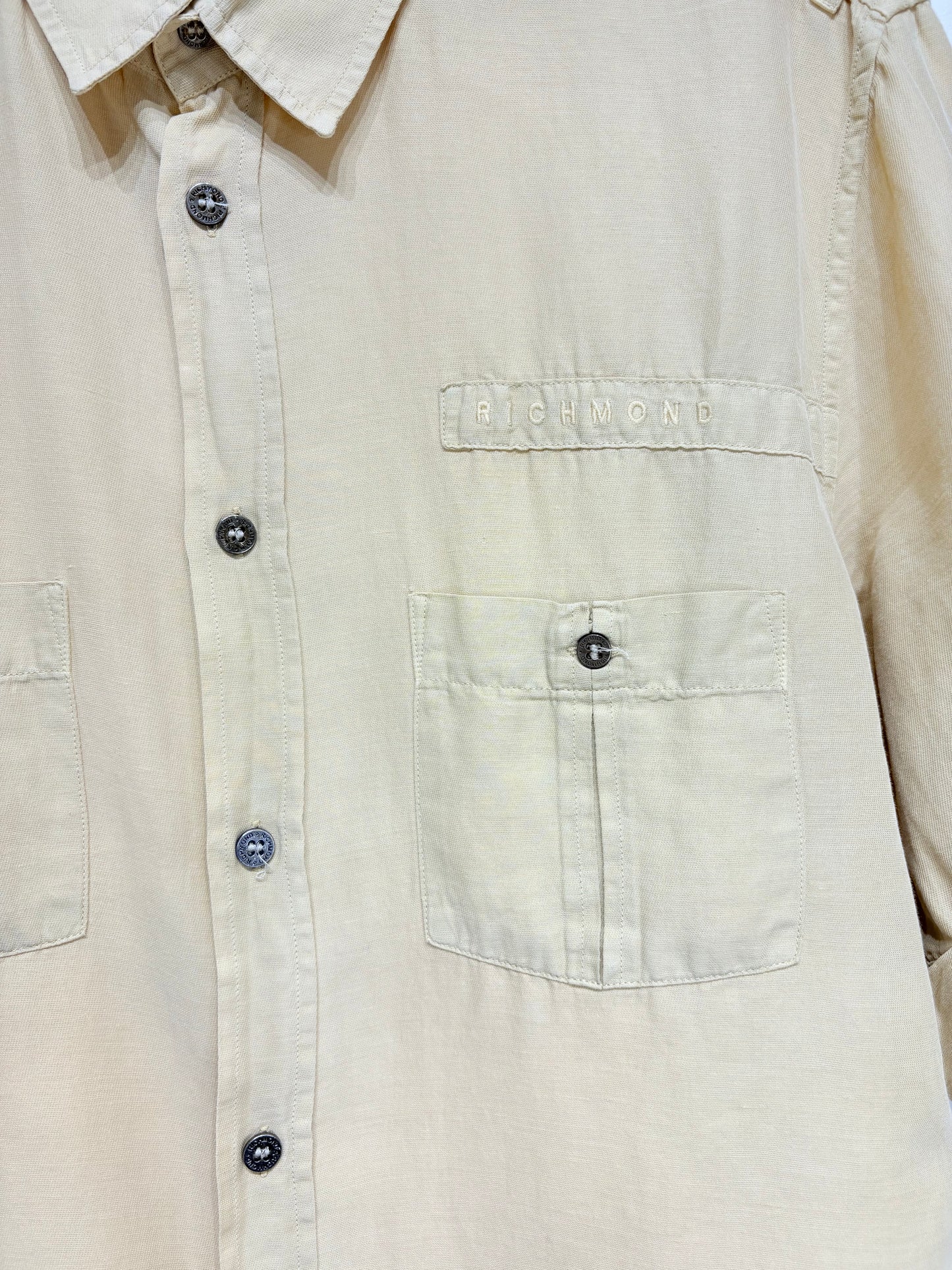 Camisa tipo cargo Richmond de lino y algodón