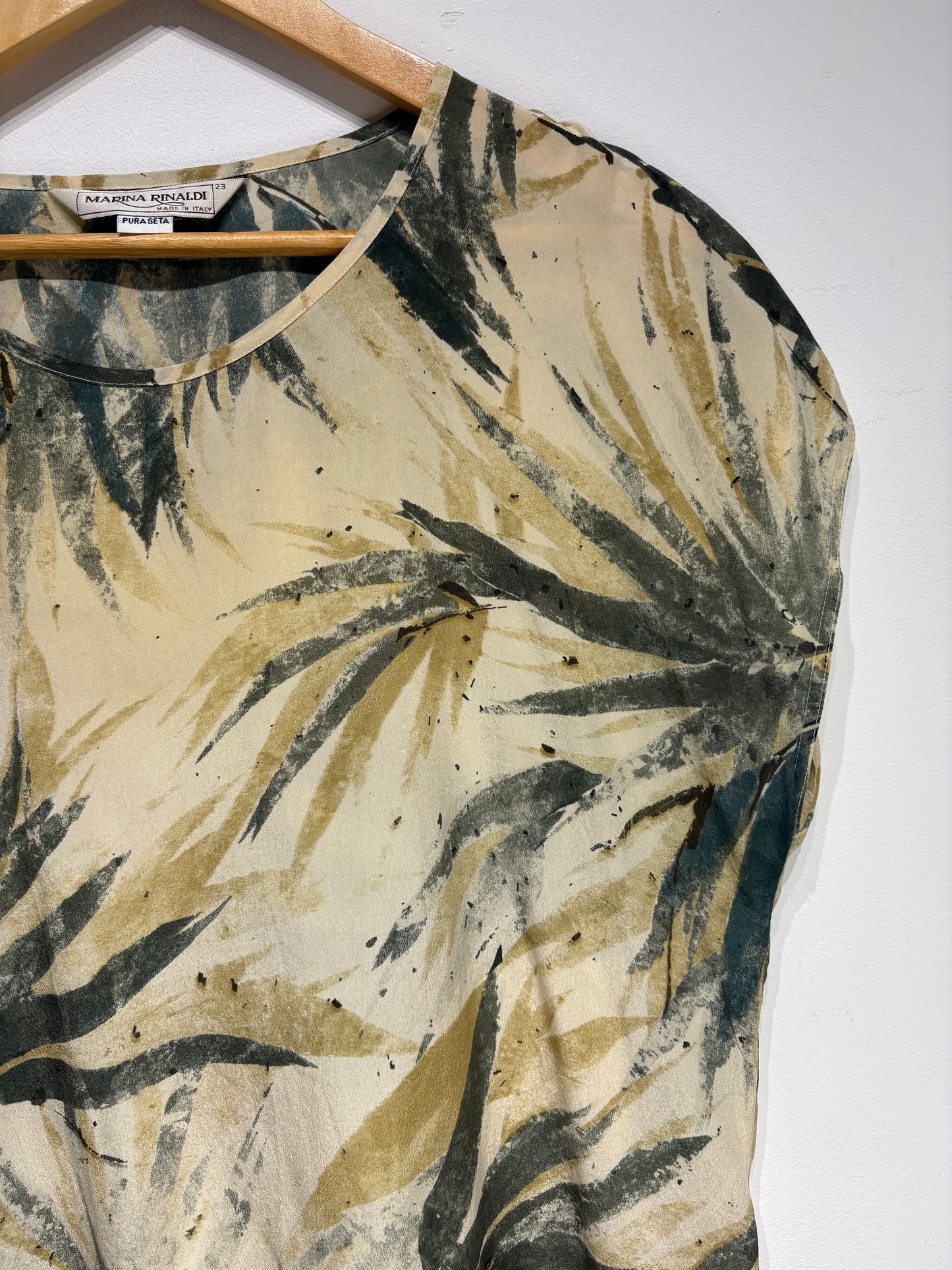 Blusa estampada 100% seda