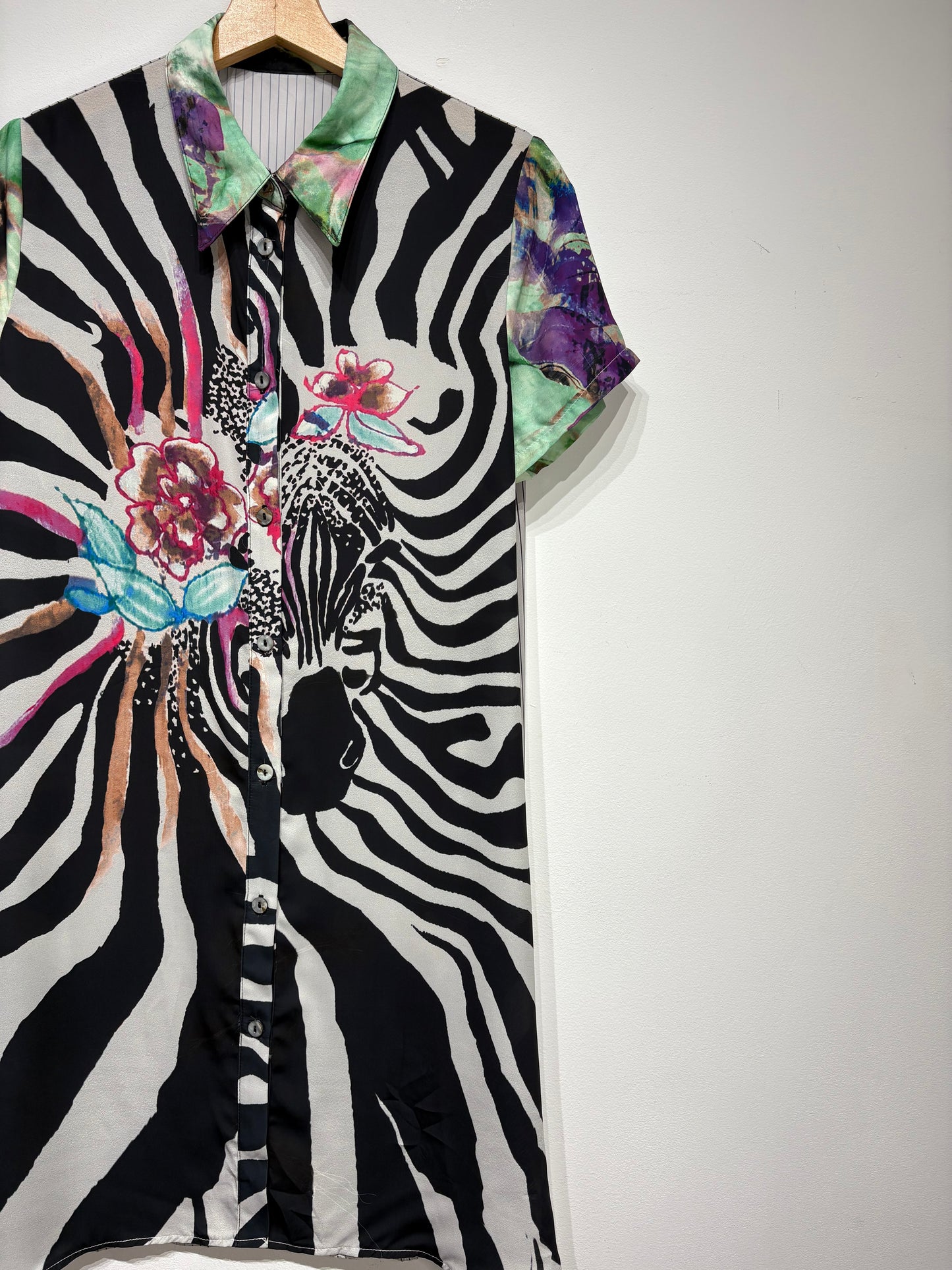 Vestido doble estampado