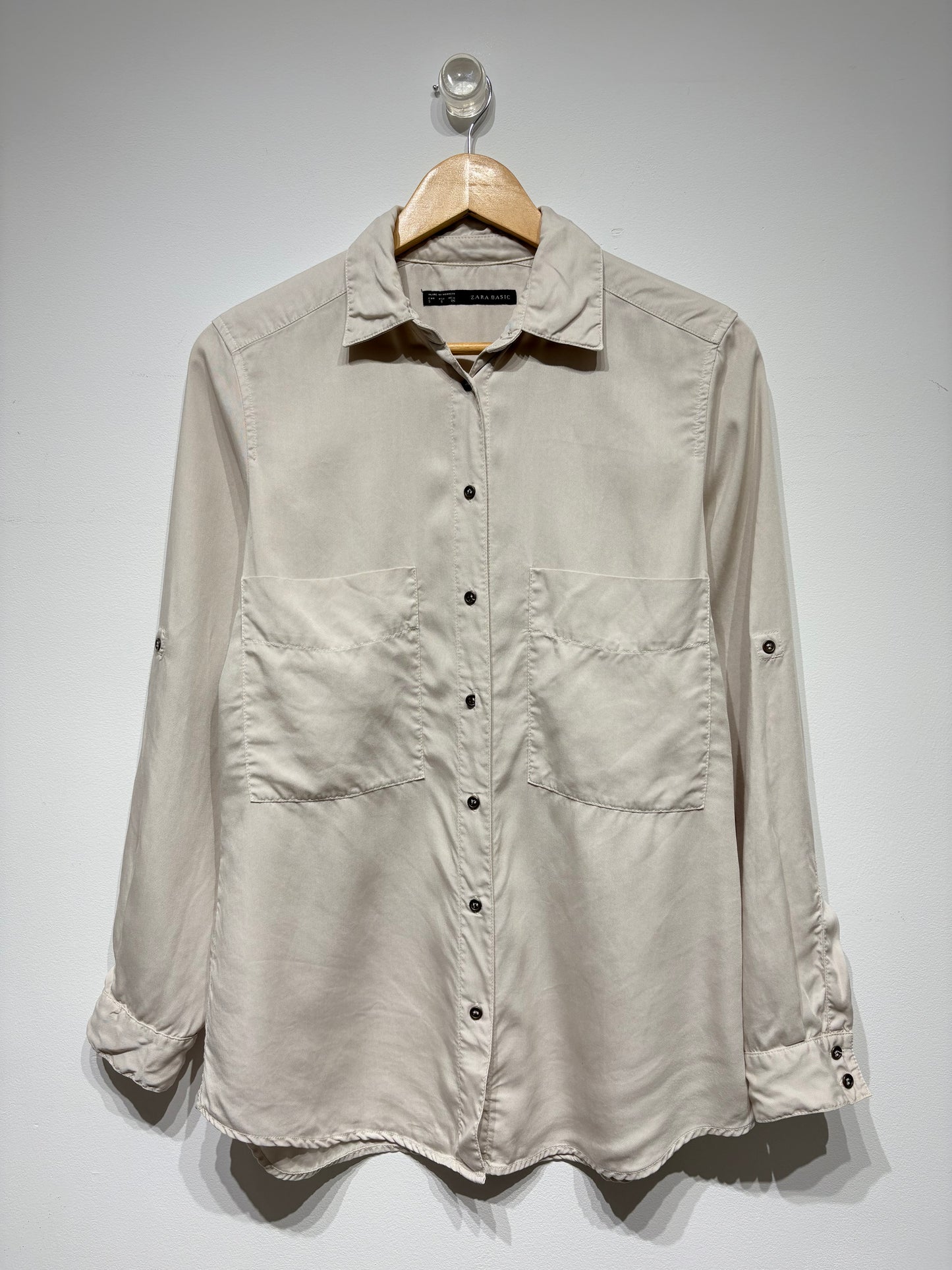 Camisa estilo safari 100% Lino