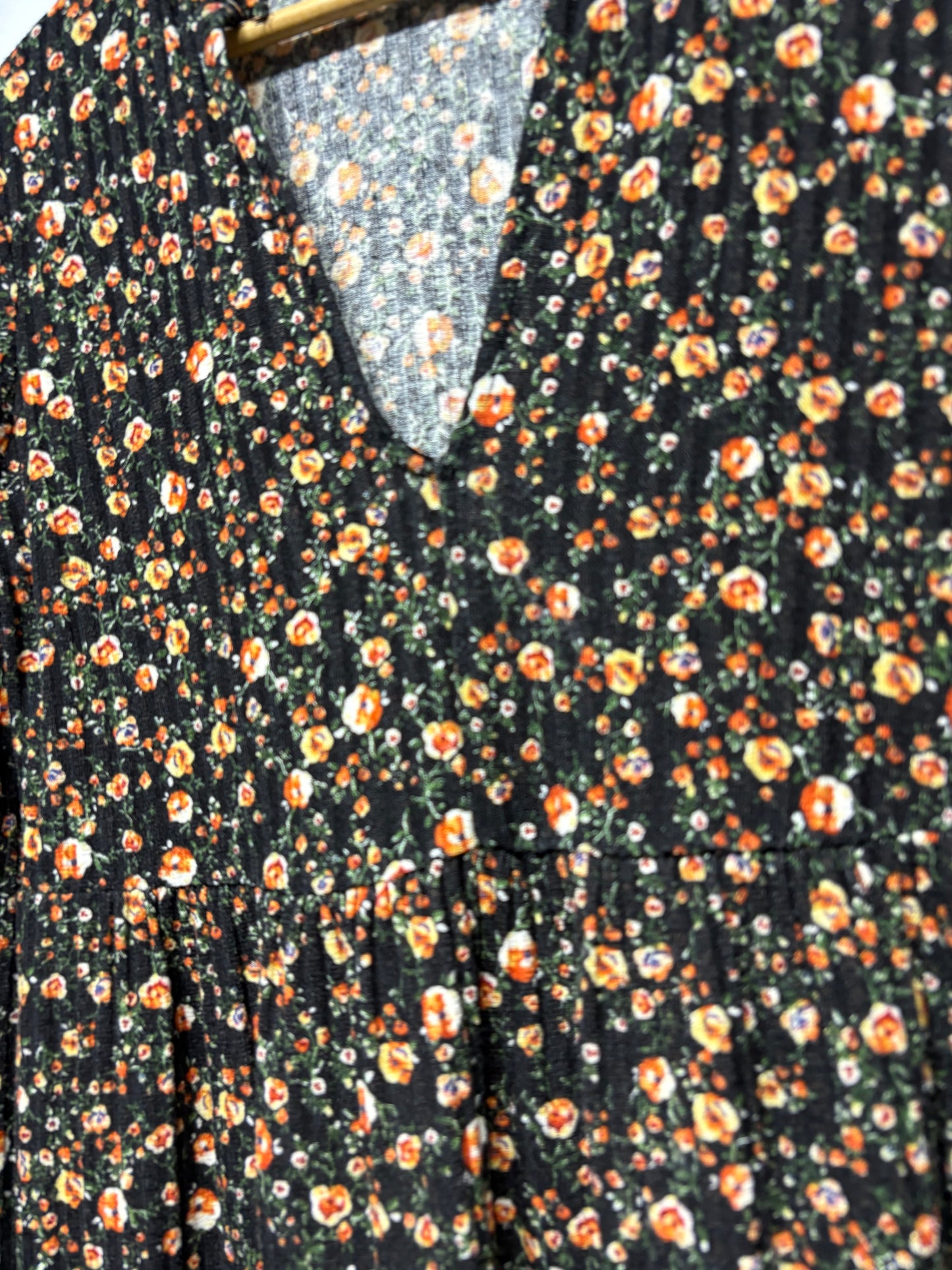 Vestido estampado de Zara