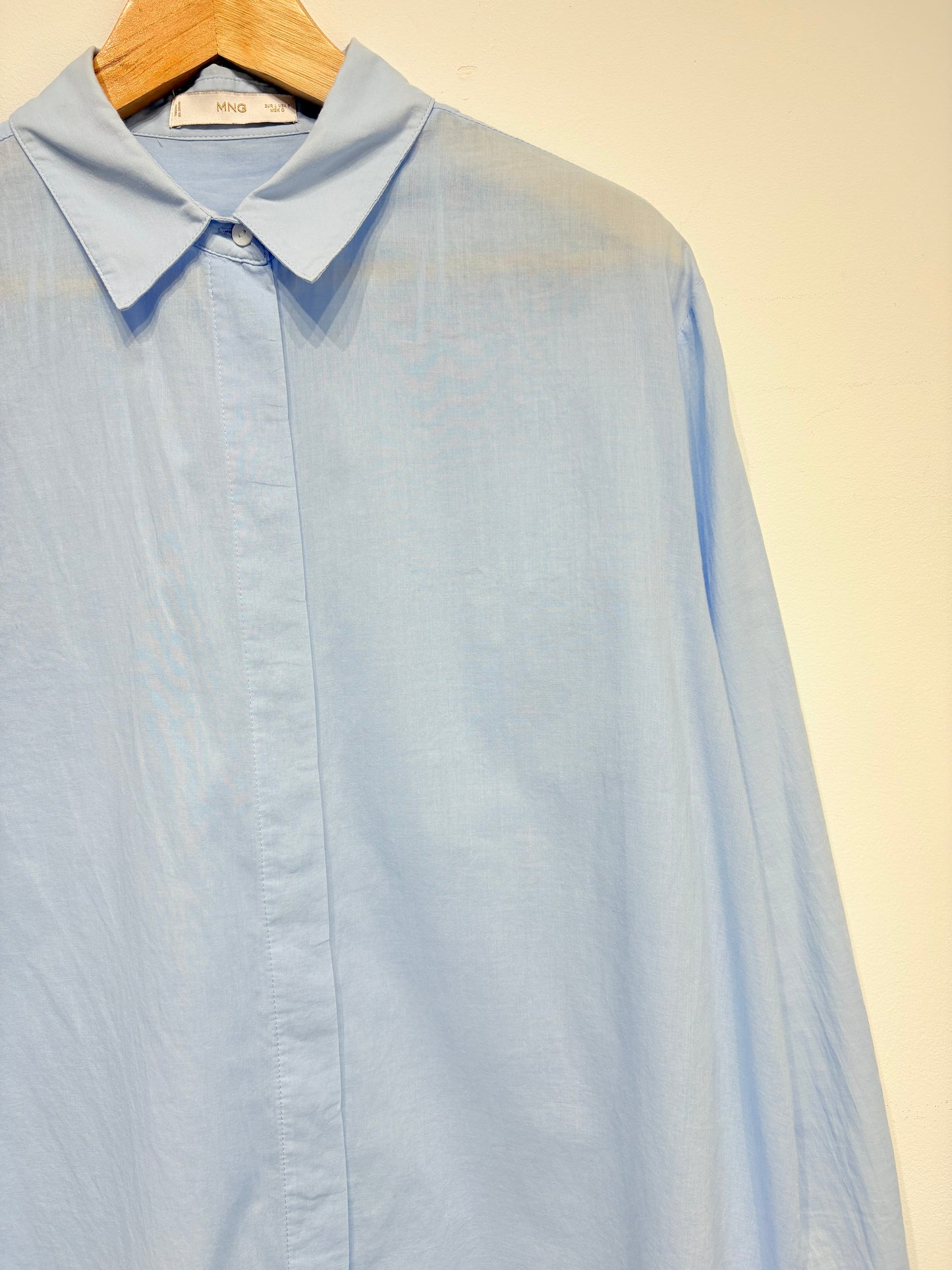Camisa celeste 100% algodón