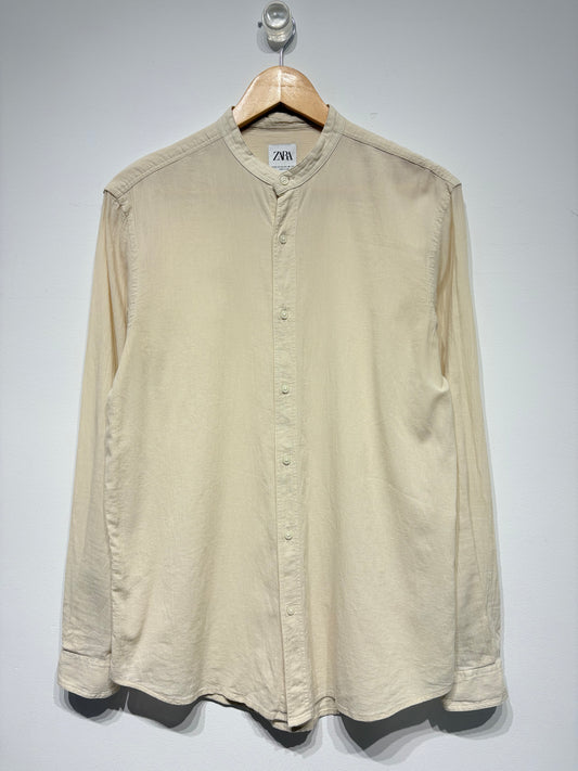 Camisa cuello mao de Zara