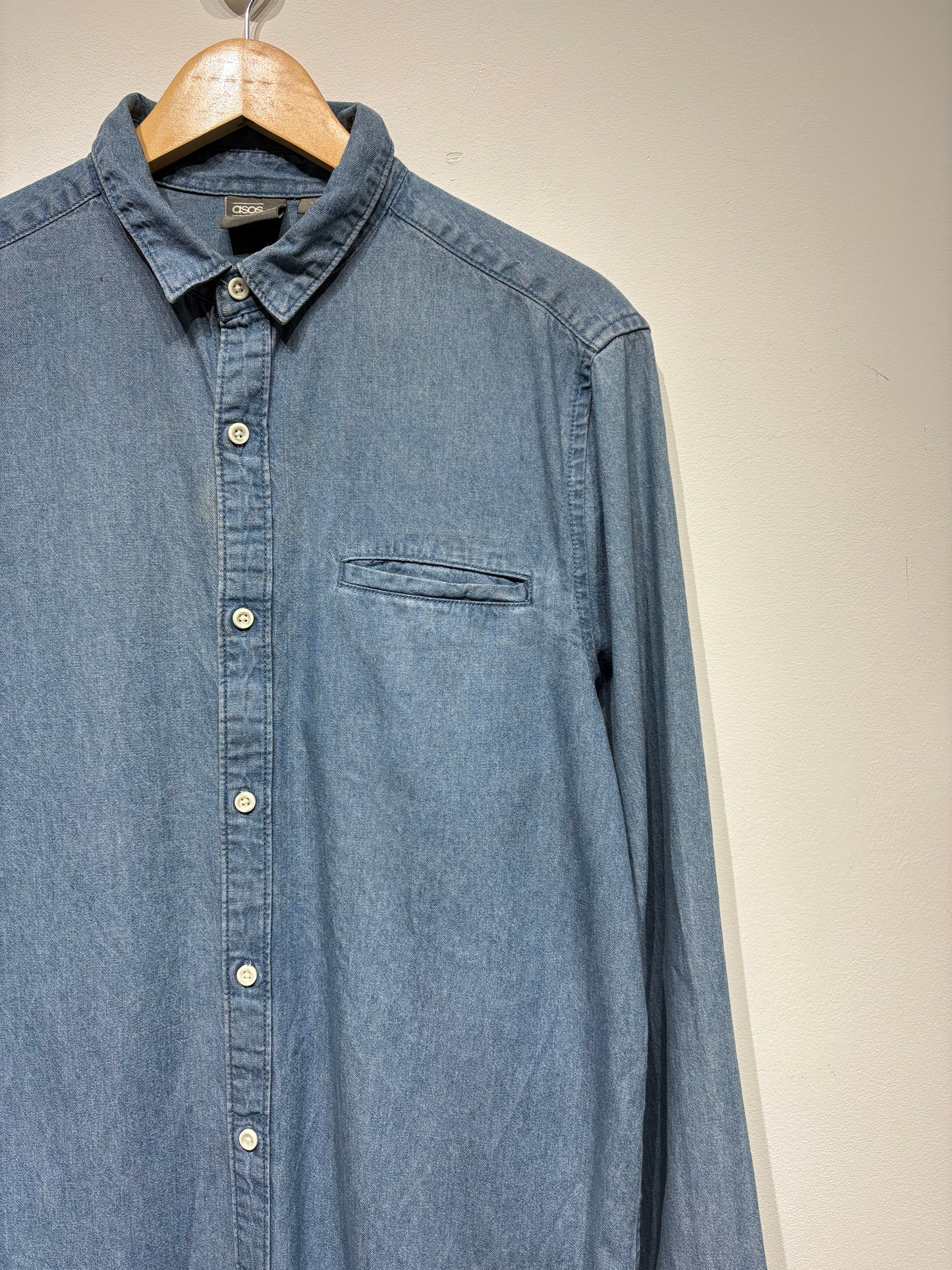 Camisa larga vaquera
