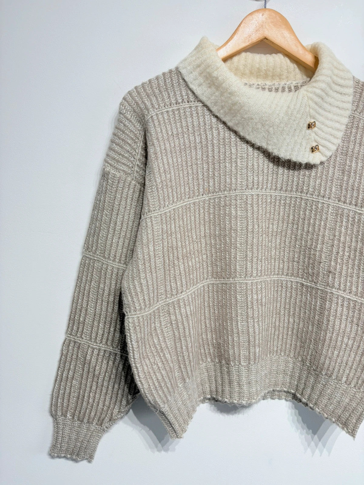 Jersey de punto con cuello