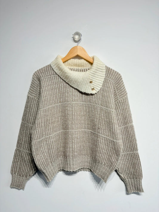 Jersey de punto con cuello