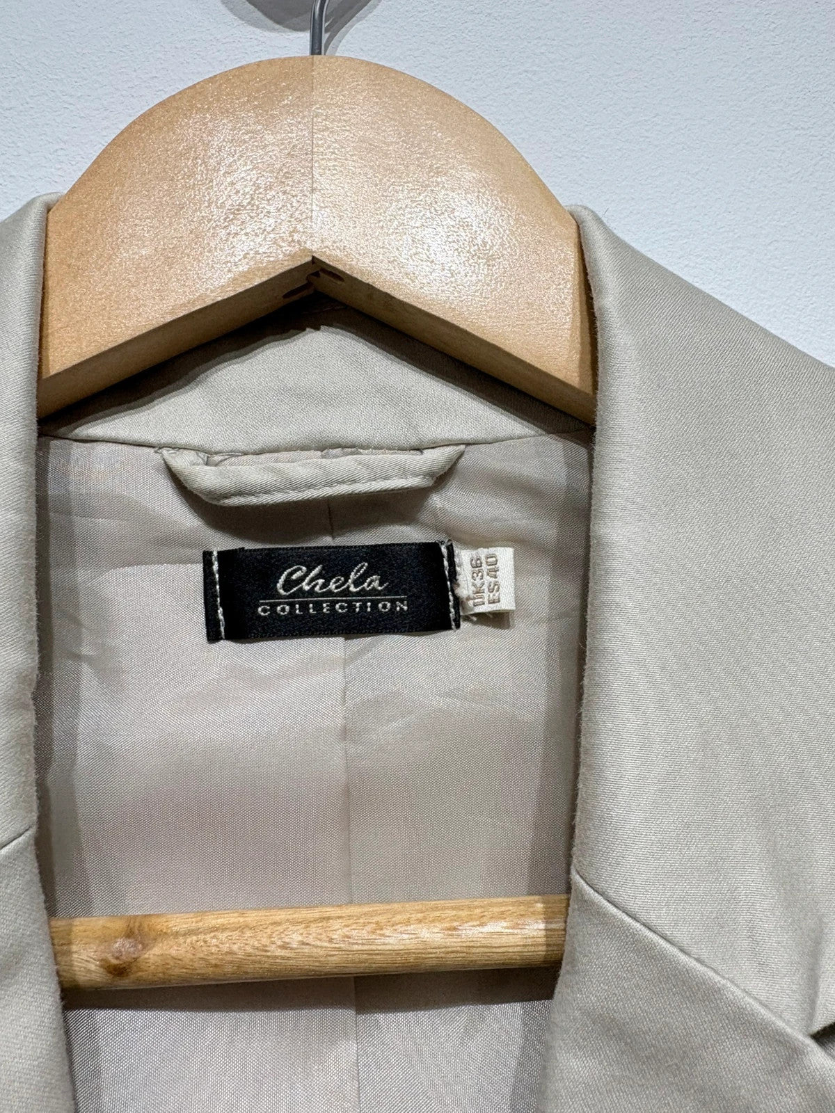 Americana color beige algodón Chela