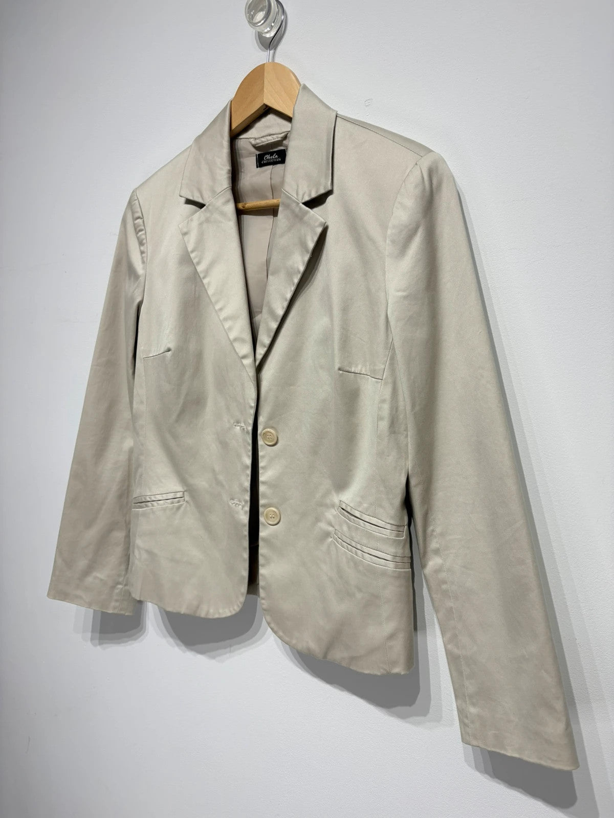 Americana color beige algodón Chela