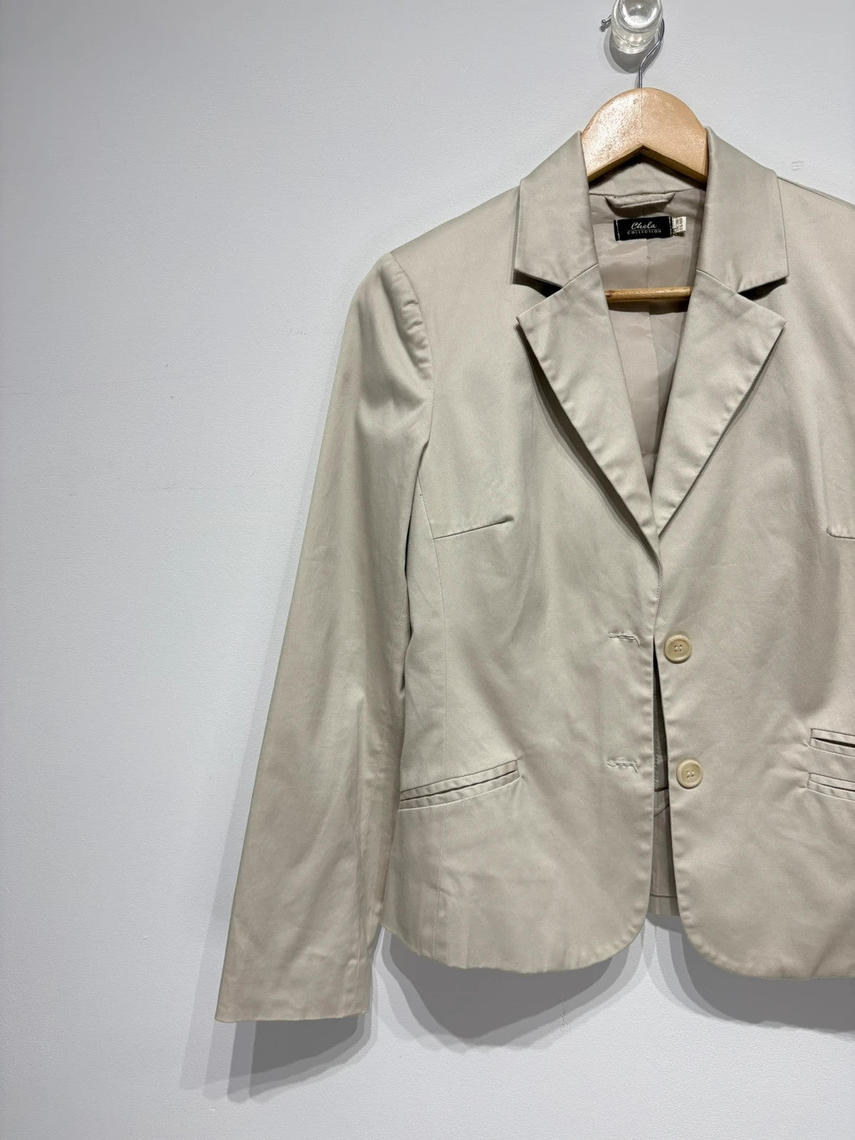 Americana color beige algodón Chela
