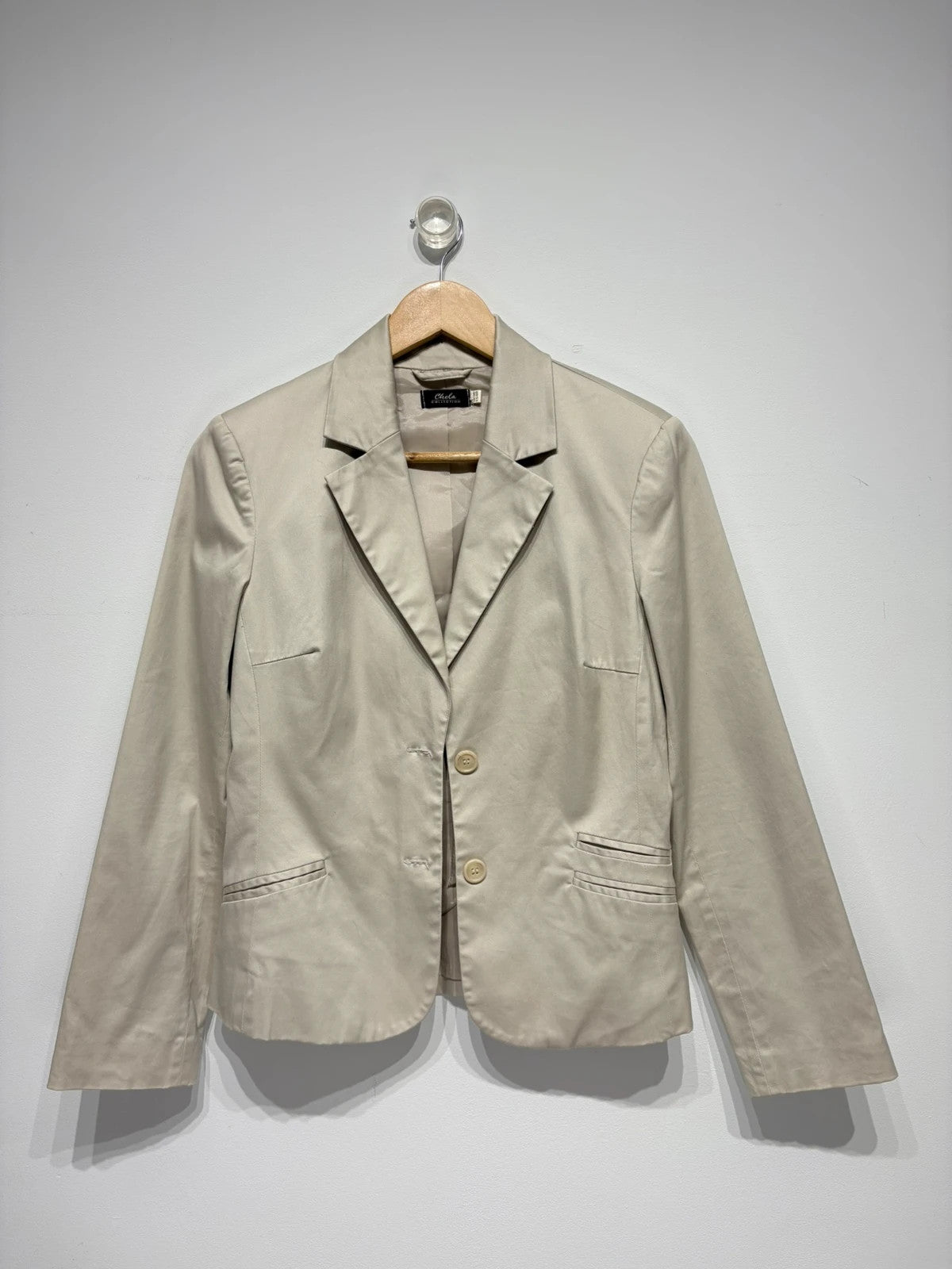 Americana color beige algodón Chela