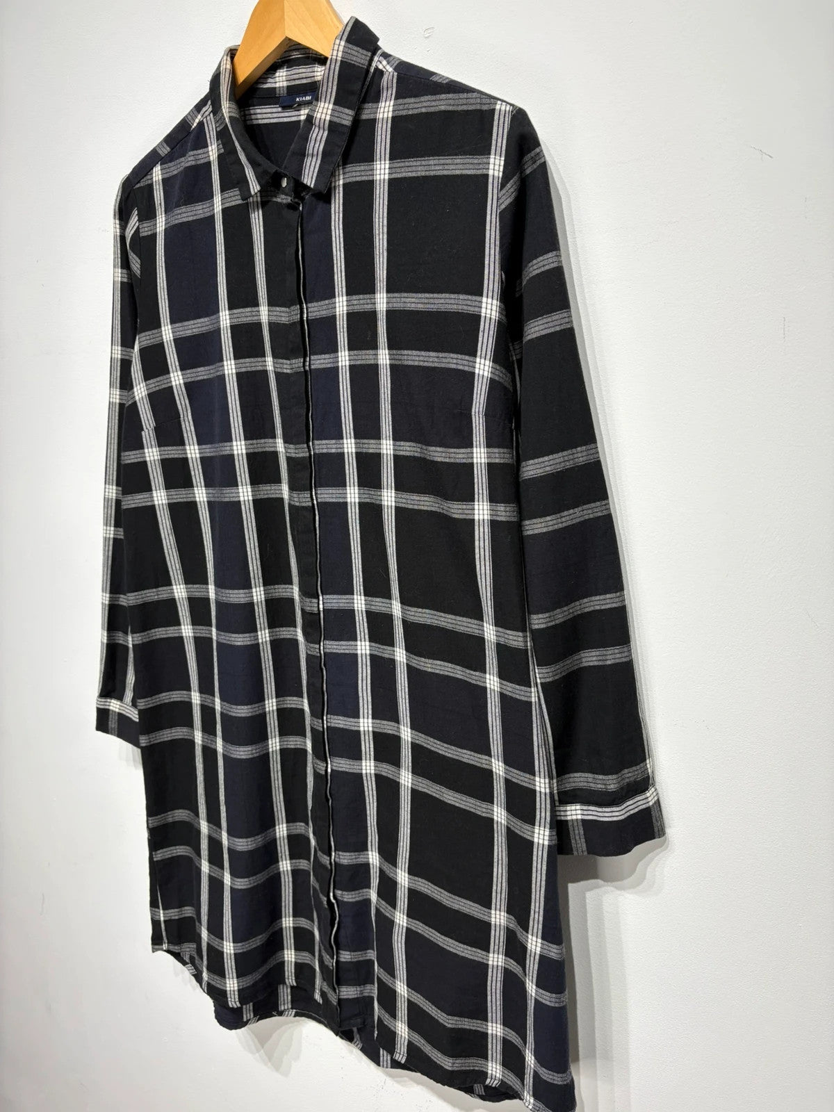Vestido camisero cuadros Kiabi