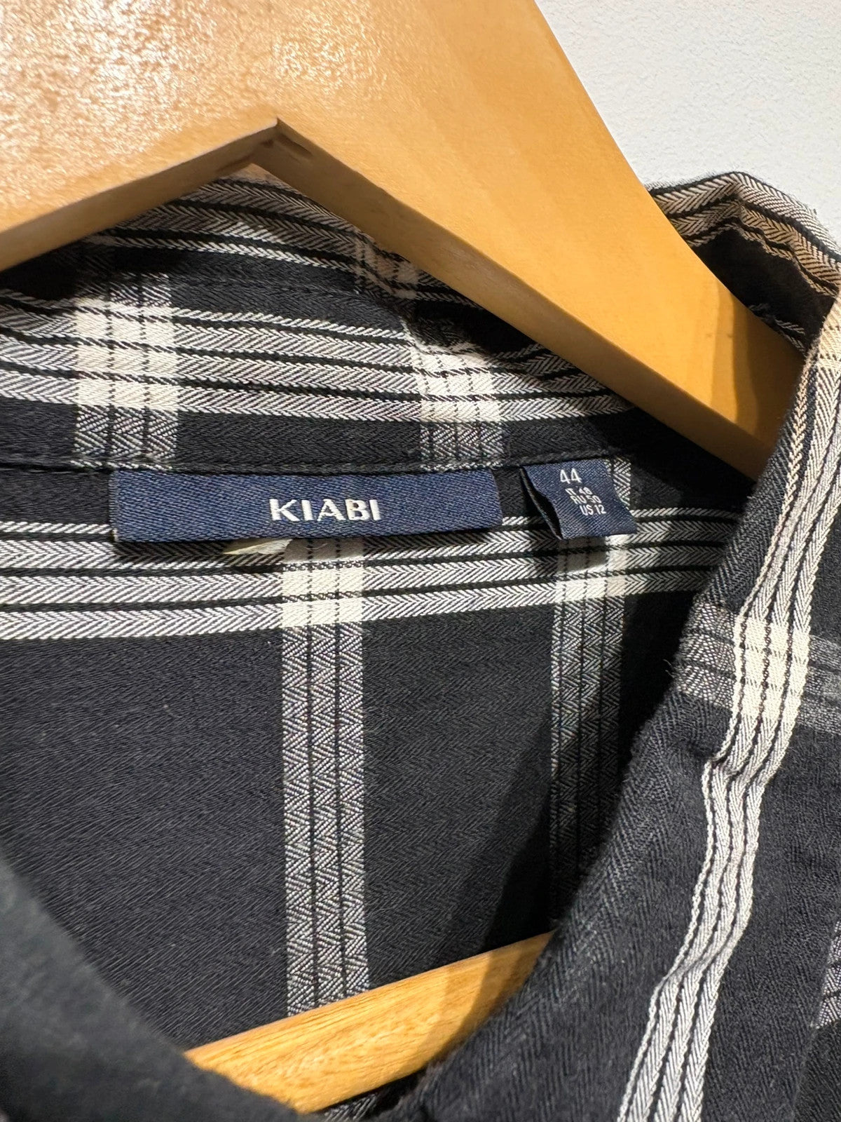 Vestido camisero cuadros Kiabi