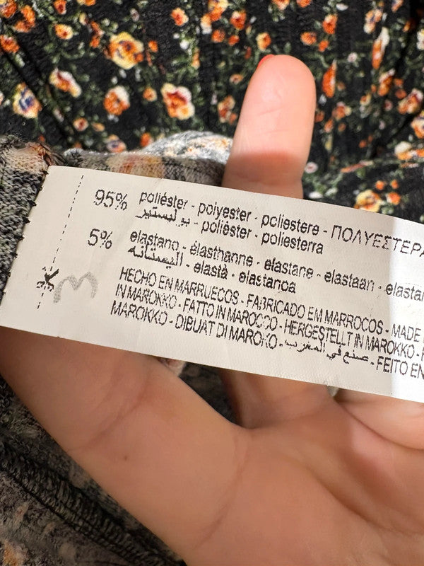 Vestido estampado de Zara