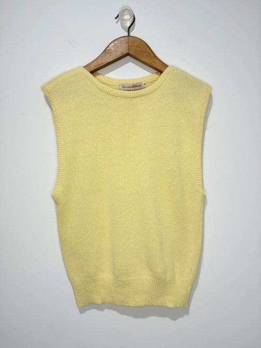 Chaleco vintage de lana y angora