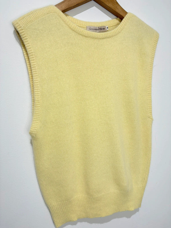 Chaleco vintage de lana y angora