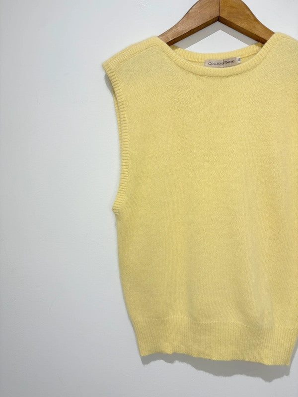Chaleco vintage de lana y angora