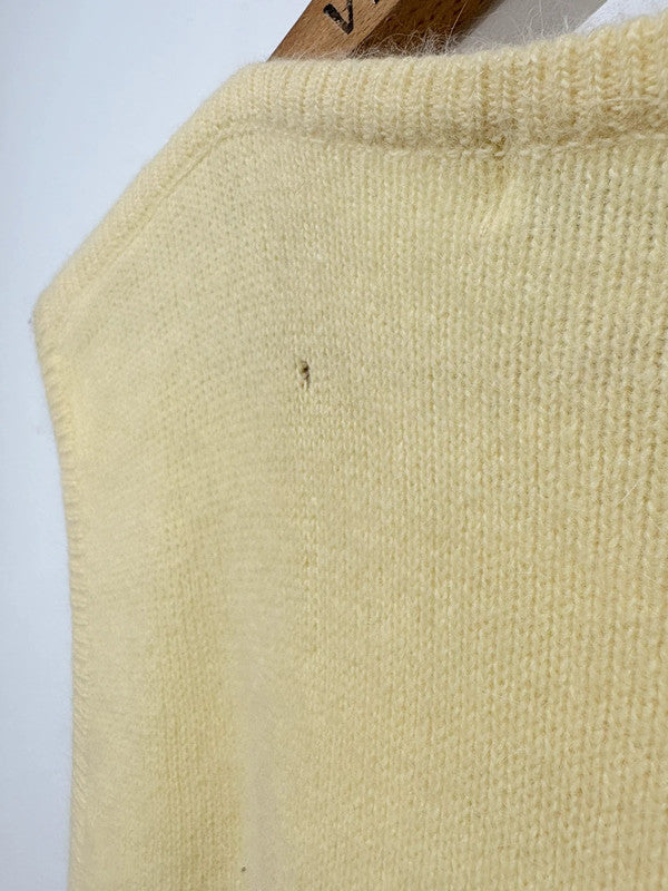 Chaleco vintage de lana y angora