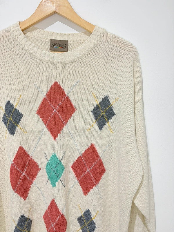 Jersey de rombos Vintage