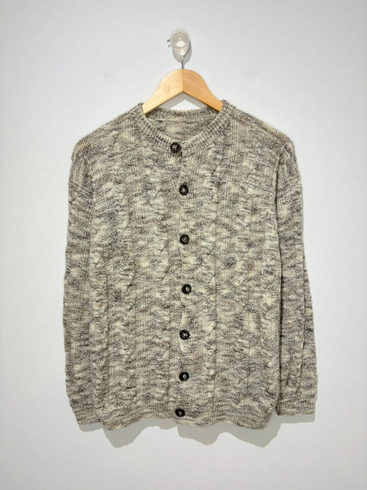 Cárdigan de cuello redondo vintage