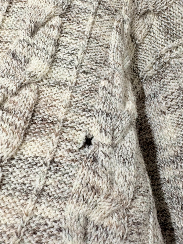 Cárdigan de cuello redondo vintage