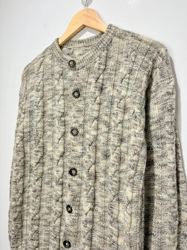 Cárdigan de cuello redondo vintage