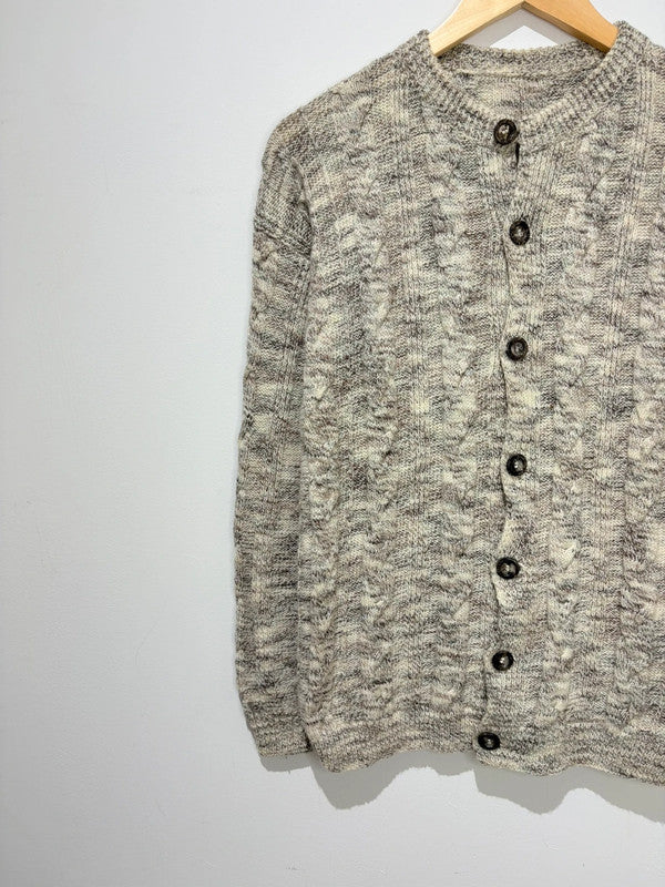 Cárdigan de cuello redondo vintage