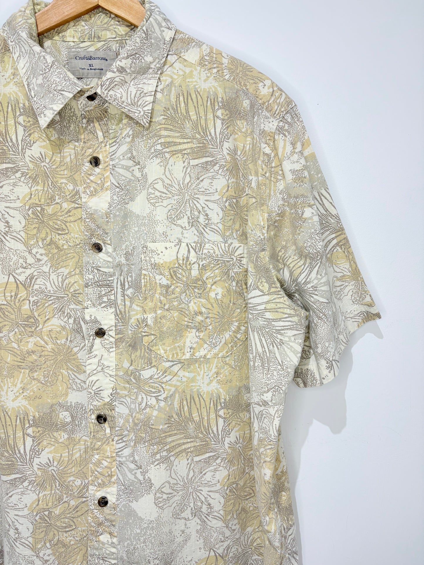 Camisa estampada 100% algodón