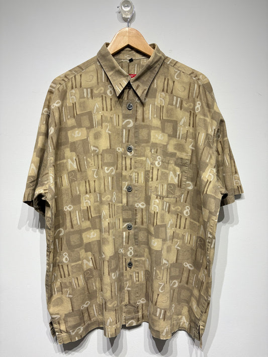 Camisa estampada tonos beige Signum