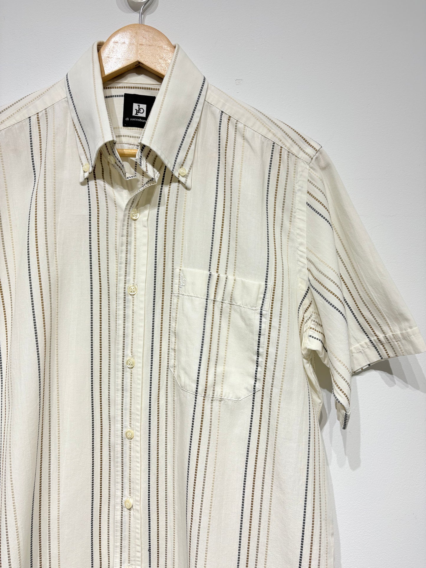 Camisa rayas 100% algodón di roccobarocco