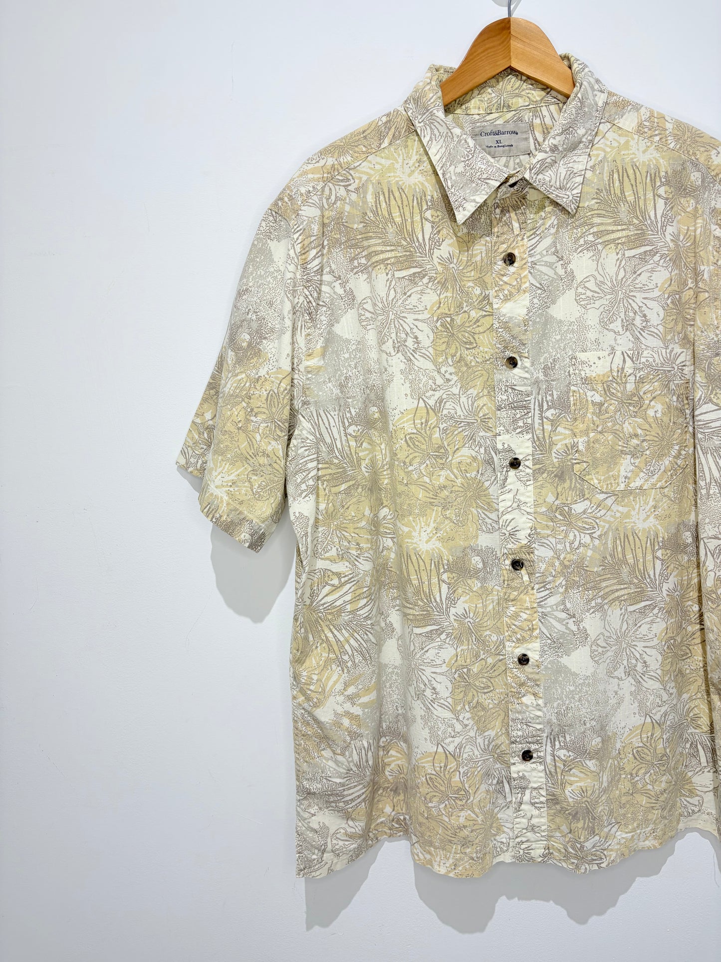 Camisa estampada 100% algodón