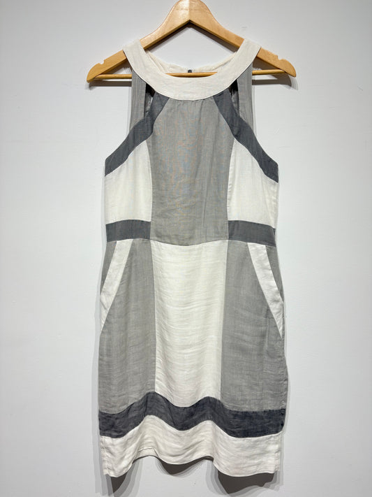 Vestido estilo geométrico tonos claros