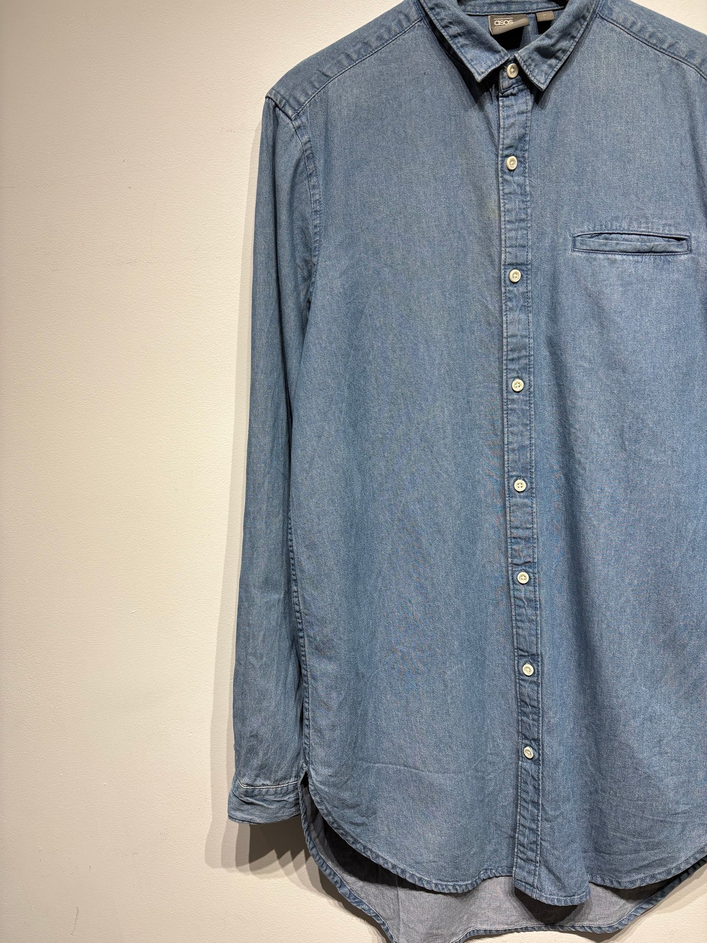 Camisa larga vaquera