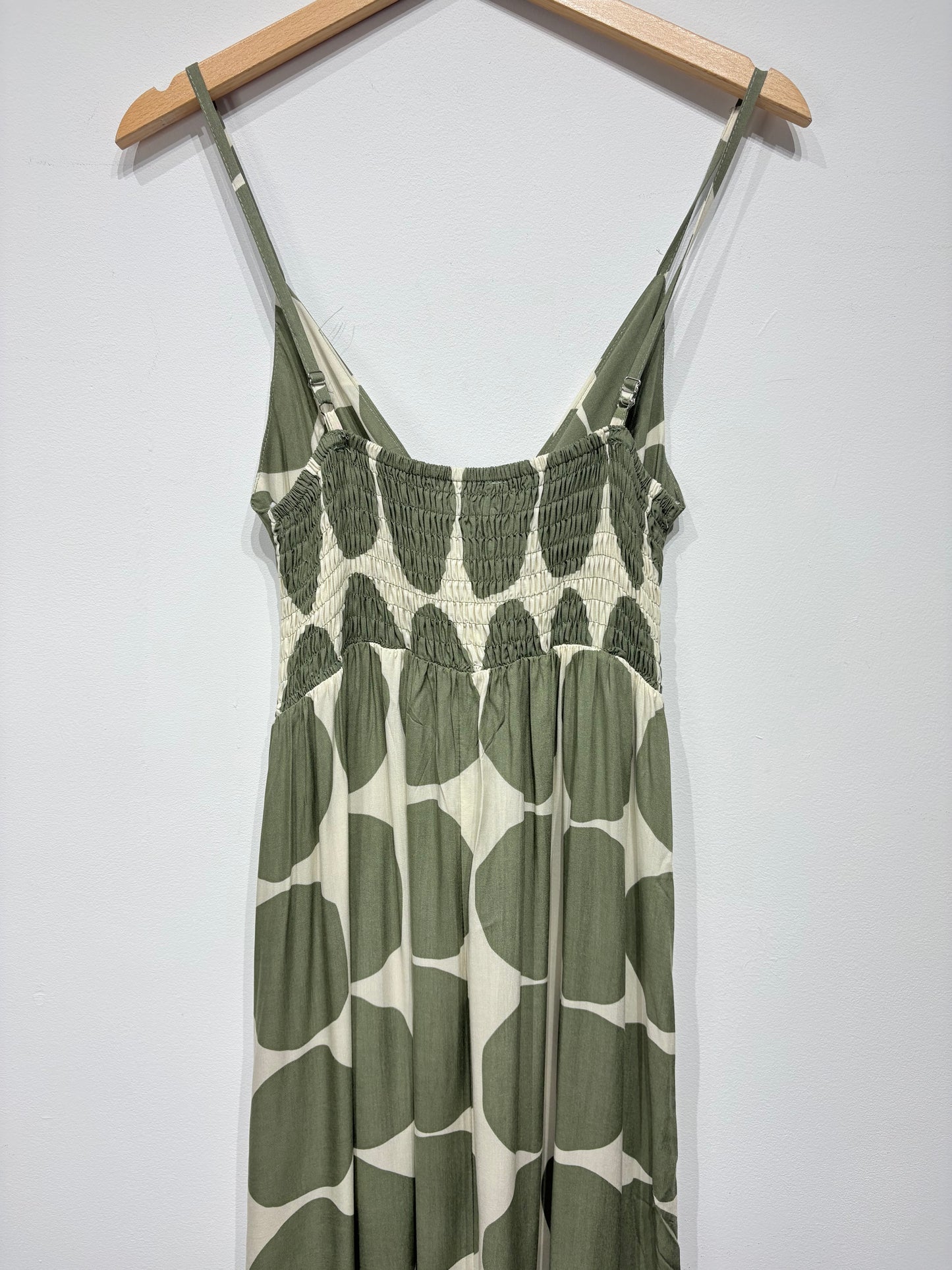 Vestido estampado de tirantes