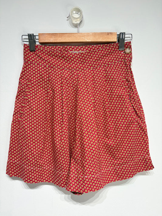Short estampado vintage 100% algodón