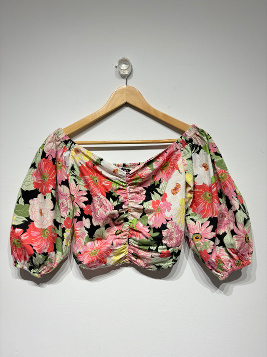 Top estampado de Zara