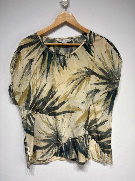Blusa estampada 100% seda