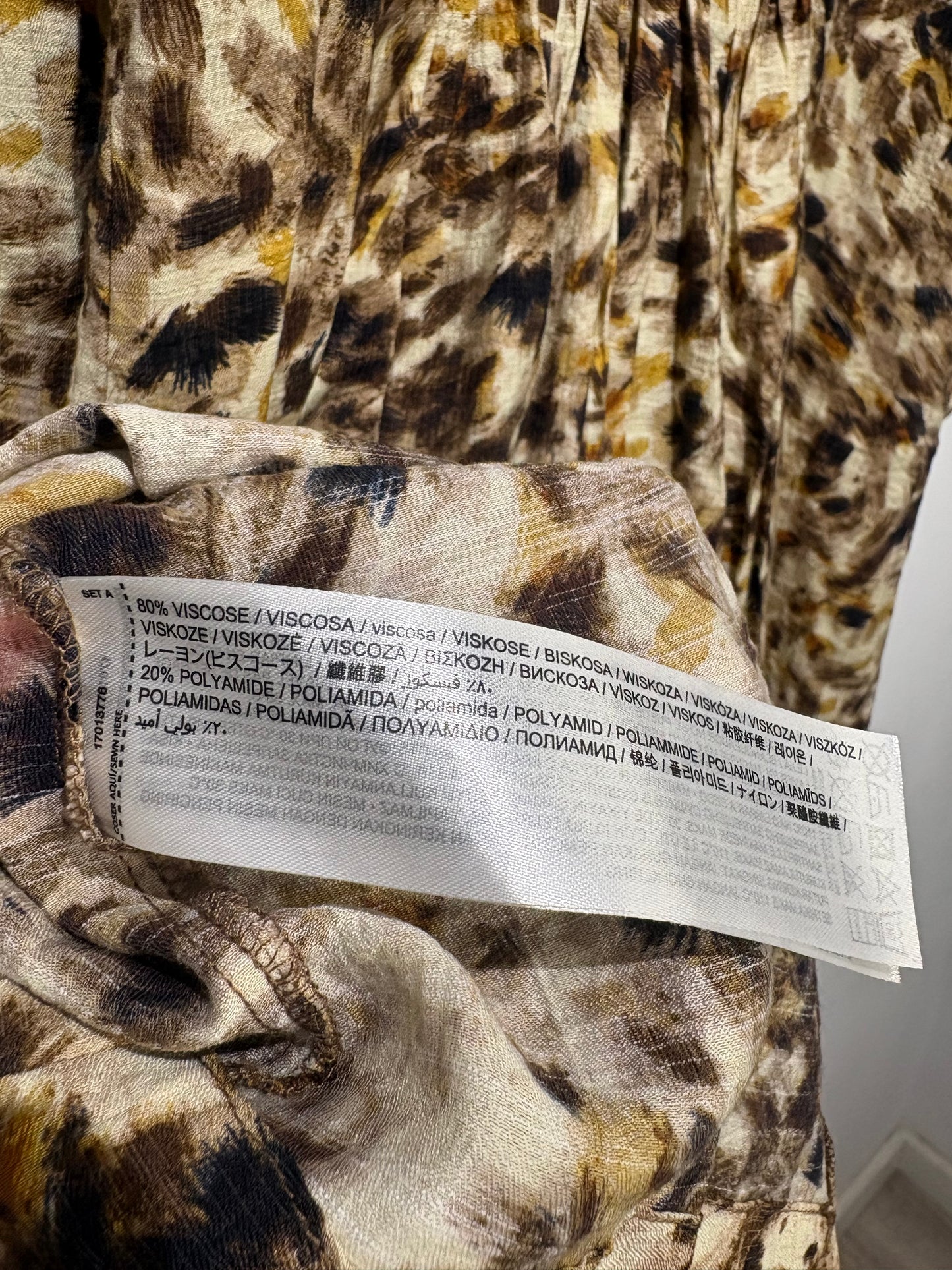 Vestido estampado de Mango
