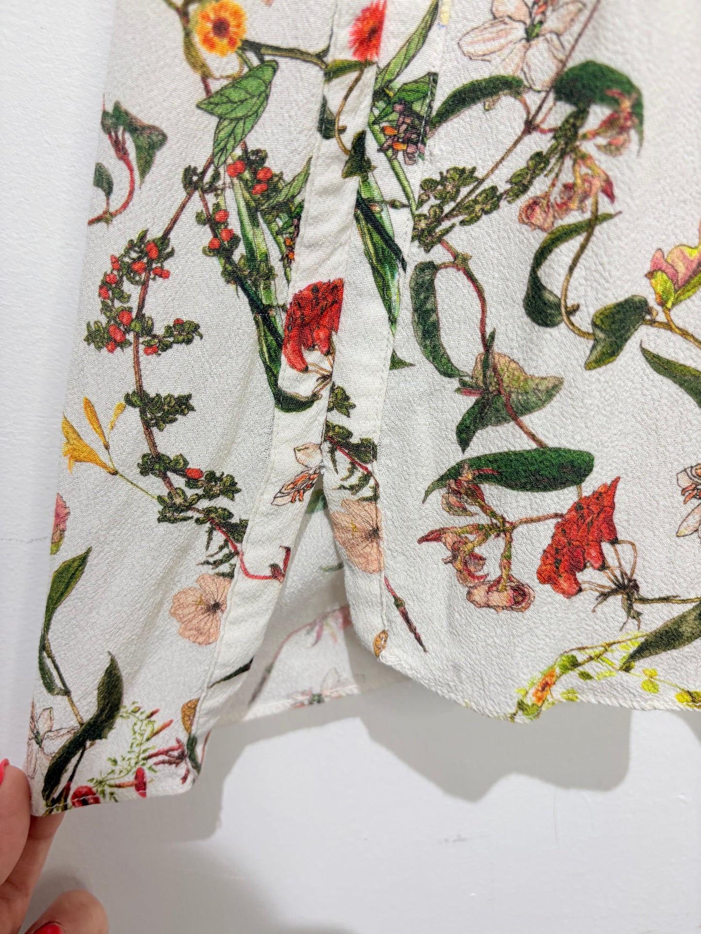 Blusa tirantes estampada Zara