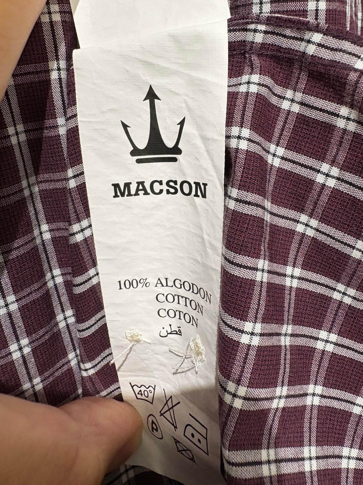 Camisa de cuadros Macson