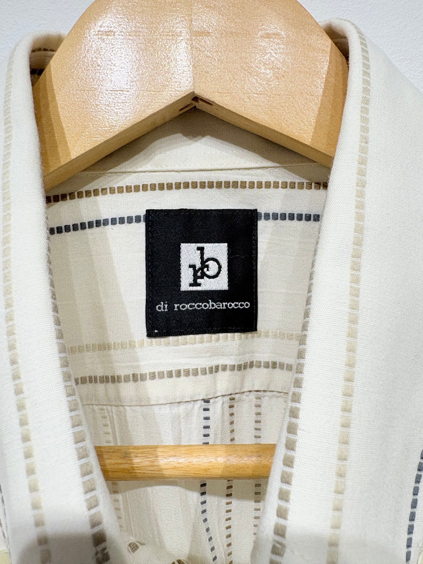 Camisa rayas 100% algodón di roccobarocco