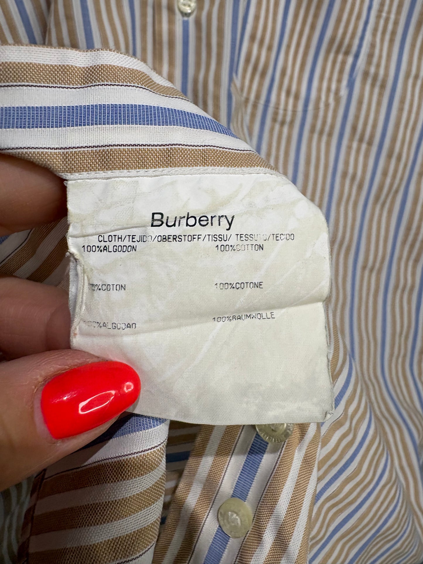 Camisa de rayas Burberry